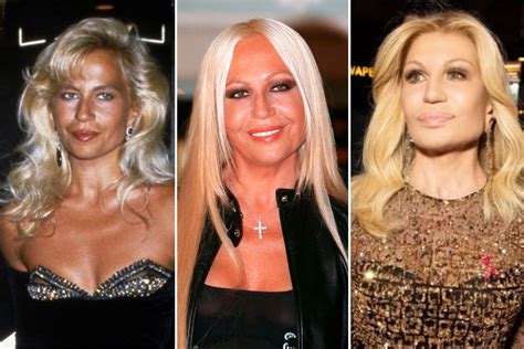 donatella versace 1997 and now